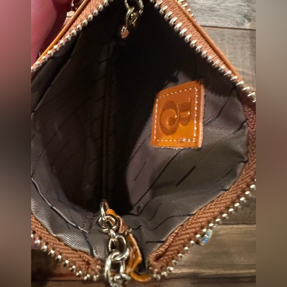 Handbag Crave Audrey  Waxed Leather Wallet Keychain NWOT - Picture 4 of 5